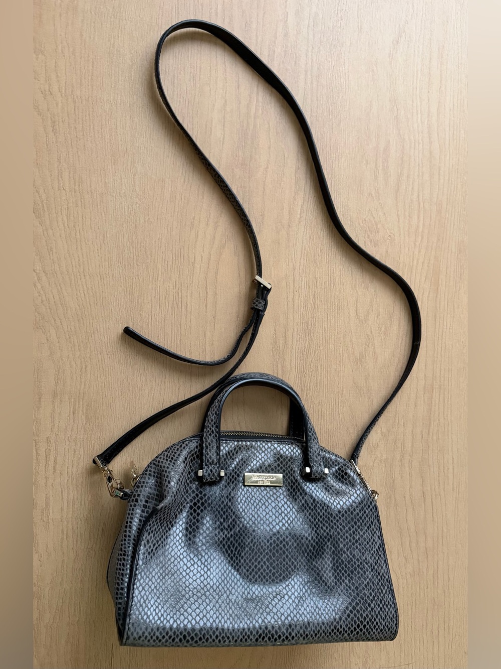 Kate Spade WKRU3096 Mini Mira Parliament Square Exotic Print Satchel MINI